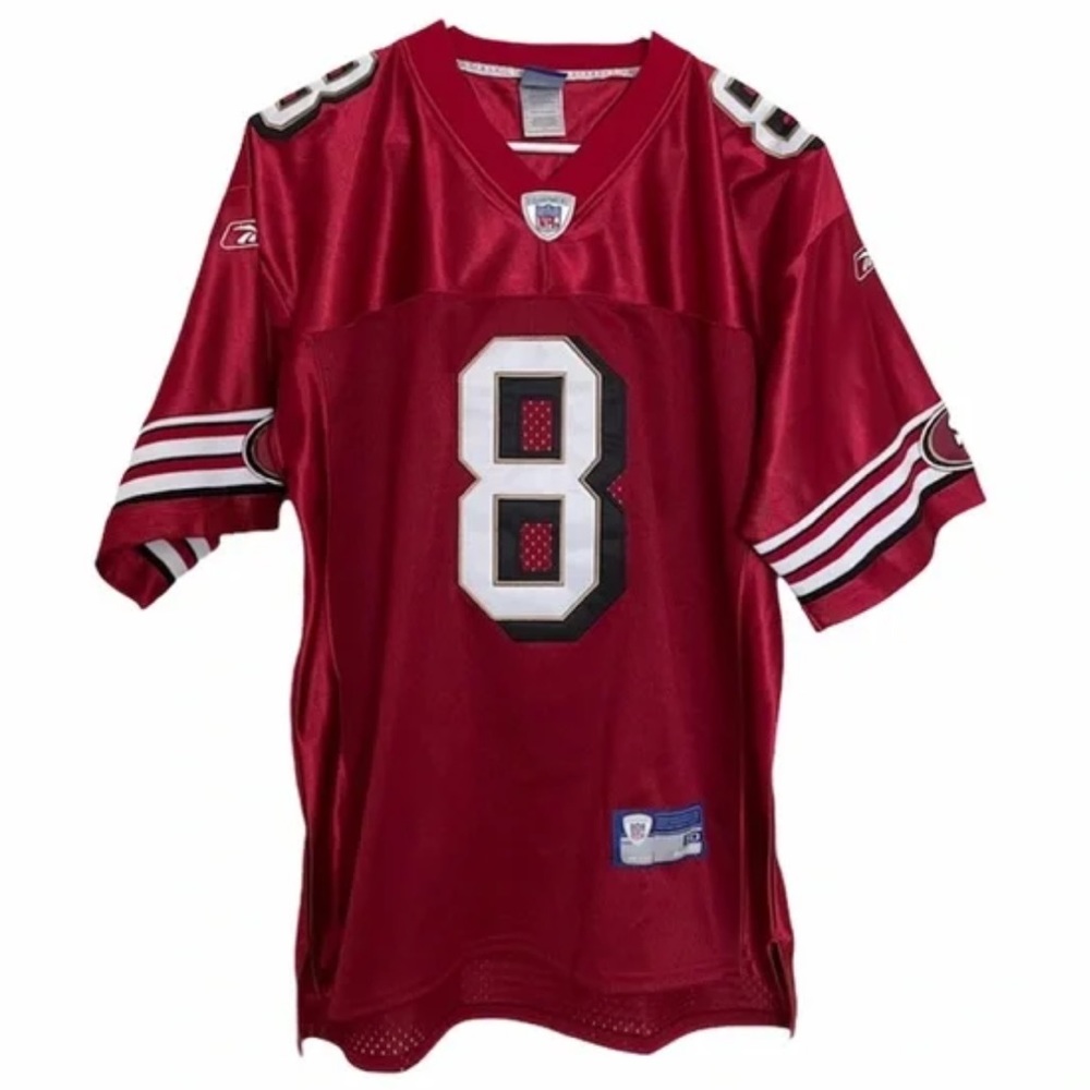 NFL SF Steve Young Full Stitch Jersey On Field